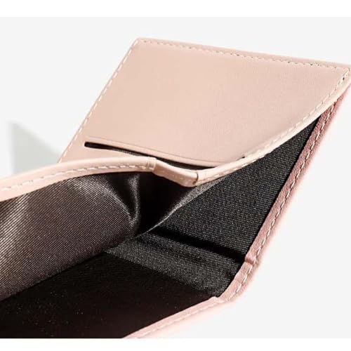 Wallet for Women, PU Leather Trifold Small Wallet, RFID Blocking Credit Card Holder Cash Purse (Pink)3