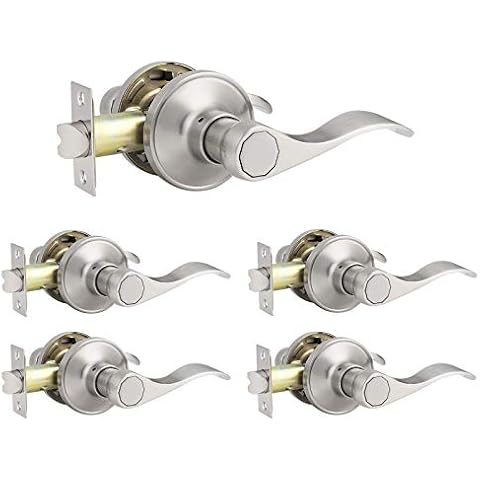 Knobonly Brushed Nickel Door Lever Set Cover