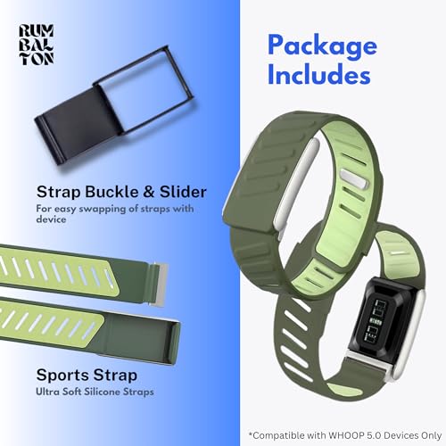 Image of Premium Sports Strap for Whoop 5.0 - One & Peak 2025 Released Band Replacement Strap Accessory | Ultra Soft Felt | Sweat Resistant, Silicone Band for Fitness, Workouts (Device Not Included)