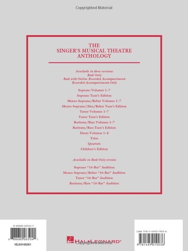 Singer's Musical Theatre Anthology - Volume 6: Baritone/Bass Book Only (The Singer's Musical Theatre Anthology) - Image 2