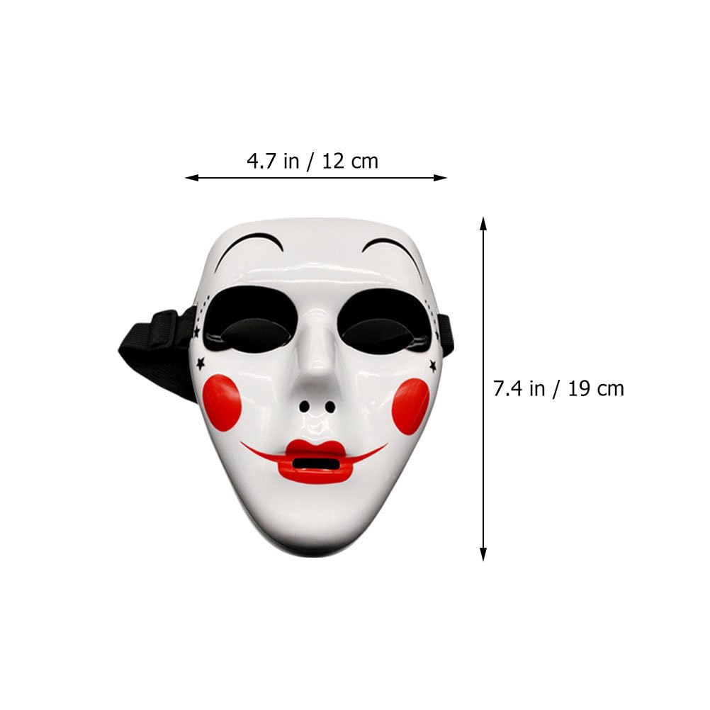 TOYANDONA 3pcs Party Mask Jester Costume Creepy Mask Full Face Mask Costume Cosplay Prop Costume Masks Fancy Dress Masks Diy White Prom Decor Role Play Outfits Halloween Plastic Grim Reaper