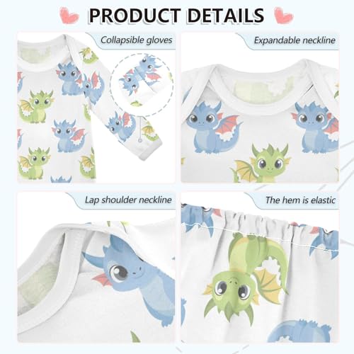Baby Girls Boys Sleeper Gown Cotton Nightgown Long Sleeve, Baby Nightdress Sleeping Clothes for Newborn 0-12 Months3