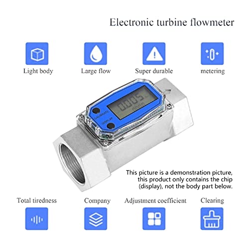 Medidor de flujo digital para combustible con pantalla LCD y rendimiento estable 2