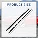 USTAR Left & Right Black Car Outer Door Window Moulding Trim Weatherstrip Seal Belt Fit for 1990-2005 Mazda Miata NA NB MX-5, Replaces NA01-58-810F NA01-59-810F