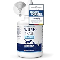 AniSupply Wurmkraut Liquid Tropfen flüssig 50ml – für Hunde & Katzen, mit echtem Wurmkraut (Artemisia Absinthium) in rezepturbasierter Pflanzenformel, geeignet für alle Haustiere
