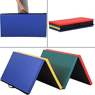 BestMassage Gymnastics Mat 4x8x2 Tumbling Mat Gym Mat Gymnastic Mat 4 Pannel Foldding
