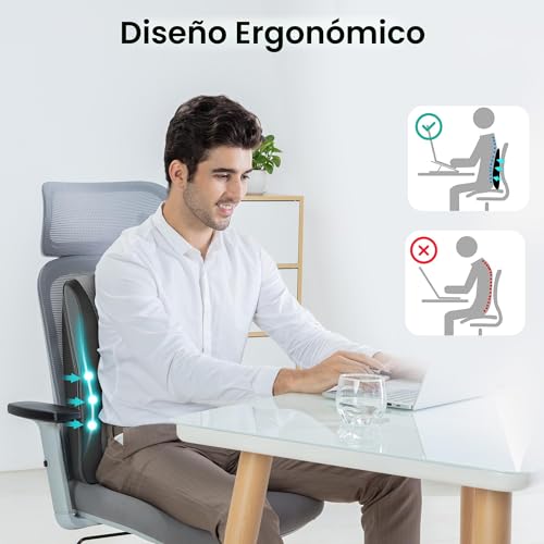 Masajeador cervical y espalda para usar en casa o la oficina con cojín de masaje eléctrico 3