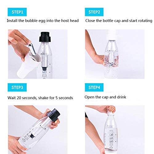 1000ML Portable Soda Siphon Maker, DIY Bubble Water Machine, Bubble Fruit Juice Koolzuurhoudende Dranken Thee Machine… - Afbeelding 8