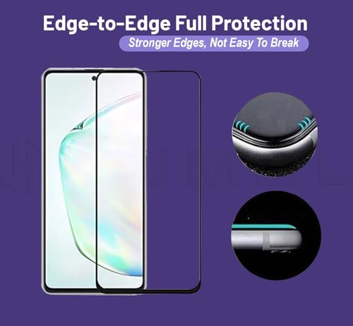Image of HUMBLE HD Tempered Glass Screen Protector Compatible With Samsung Galaxy S21 FE (6.4 Inches) With 9H Hardness Edge To Edge Coverage And Easy Self Installation Kit (HD-S21FE)