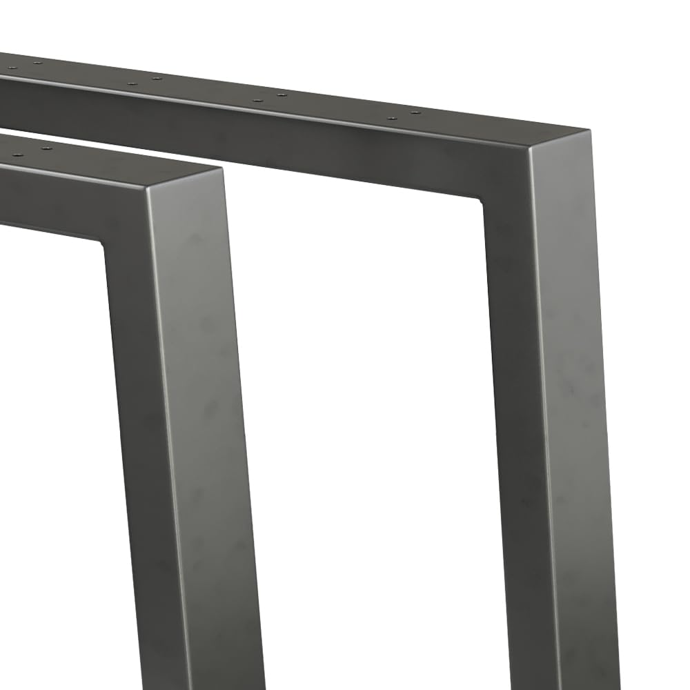 Vicco Tischbeine, Schwarz, 75 x 72 cm | U-förmig, zur einfachen Montage an Esstischen und Arbeitsplatten