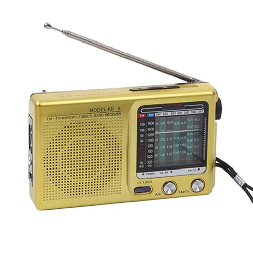 Radio Am FM, Radio Portátil con Altavoz Potente, Pequeña Ra-DIO Stereo Vintage, Ideal para Personas Mayores, Ejercicio, Senderismo, Emergencias Interior/Exterior