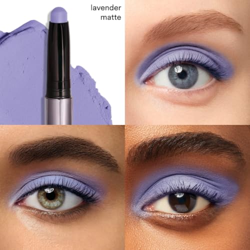 Image of Julep Eyeshadow 101 Cream-to-Powder Waterproof Shadow Stick - Lavender Matte - Long-Lasting, Crease-Proof, Light Purple Matte Cream Eyeshadow with Built-in Smudger