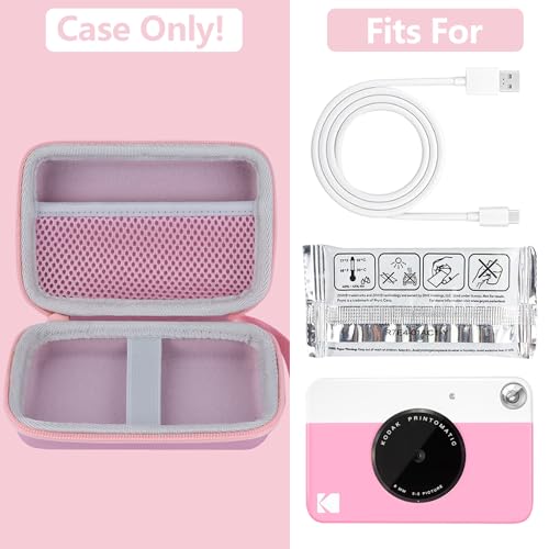 Funda rígida para cámara Kodak Printomatic rosa y blanca miniatura 3