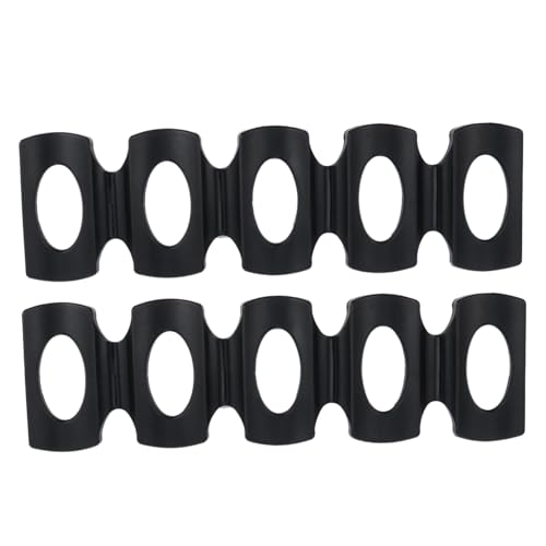 VALICLUD 2 Piezas Soportes de Botellas de Silicona Antideslizantes para Frigorífico Organizador de Bebidas y Latas de Negras para Almacenamiento Casa y Garaje