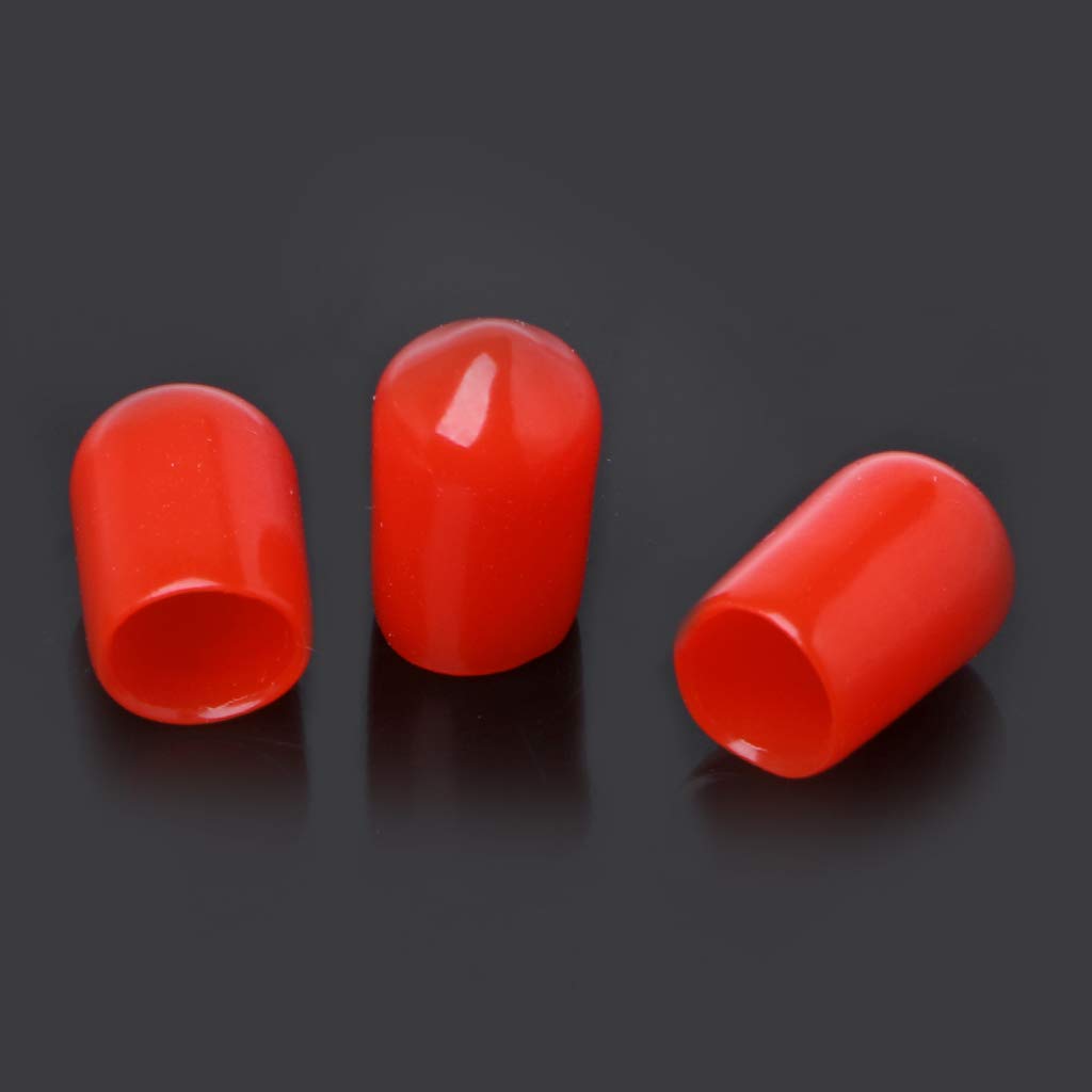 100 coperture protettive in gomma rosse da 6 mm per connettore SMA Adaptateur