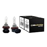 Tek Automotive H9 Bulb, Car Head Light Bulbs Halogen Headlamp H9 Headlight Bulb 709 12V 65W PGJ19-5 - Twin Pack