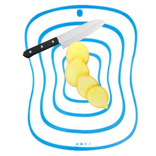 Tabla de cortar de cocina, tabla de cortar multifuncional, antideslizante, para cortar carne esmerilada, verduras, tablas de cortar flexibles para cocina
