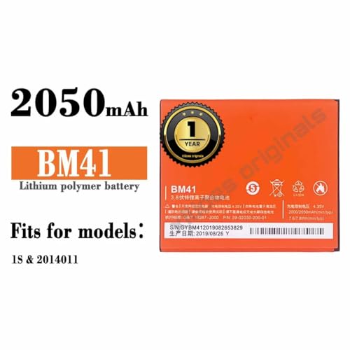 Image of BM41 Battery for Redmi 2050mAh /7.8WH 3.8V Battery with 1 Year Warranty** (B198)