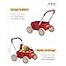 PULA Baby Push Walker with Wheels Toddler Wagon for First Learner Baby Toys 6-12 Months, 1 Year Old Birthday Gifts, Indoors and Outdoors (Red)