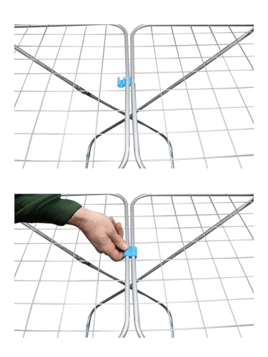 Miniatura 4 de Jardin202 - Tendedero Metálico Plegable Con Alas Superficie 19 M Incluye 20 Pinzas 182 X 56 X 107 Cm