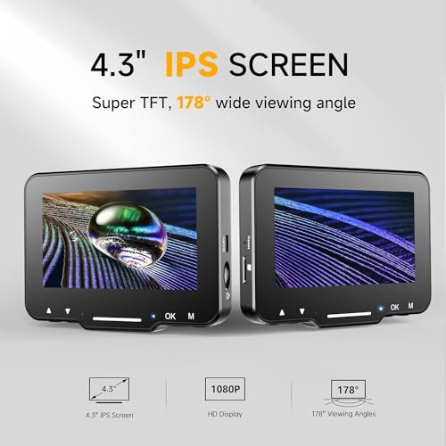 Image of ETZIN 4.3 inch LCD Digital Microscope for Adults Kids, Coin Microscope 50X - 1000X Magnification with IPS Screen, 8 LED Lights, PC View, USB Microscope for Windows /MacOS, Black (EPL-1220IM)