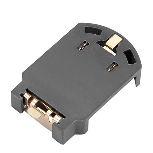 Uxcell 6Pcs Brown Plastic Housing Cr2032 Button Cell Battery Socket Holder Case #TOP2