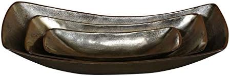 Uttermost Anas Antique Brass Decorative Metal Bowls Set of 3