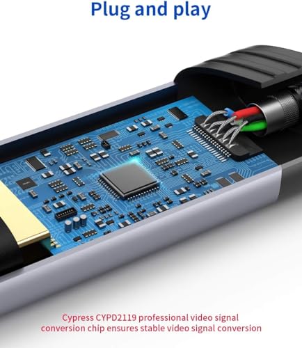 image for JSAUX USB C to Mini DisplayPort Adapter 4K@60Hz, Type C to Mini Displa