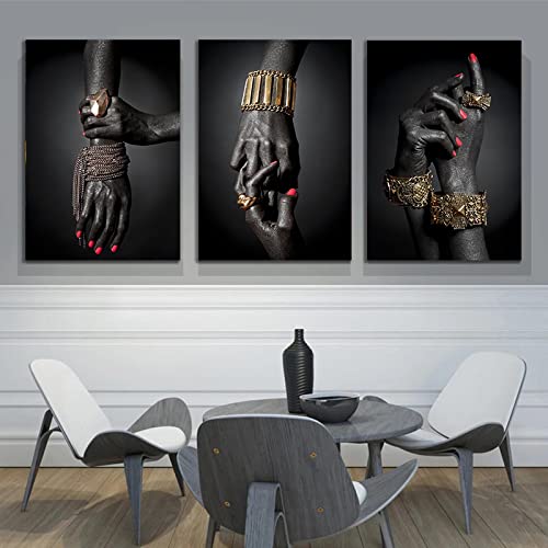 Impresión nórdica de cuadros modernos de manicura roja para renovar las paredes de tu sala de estar