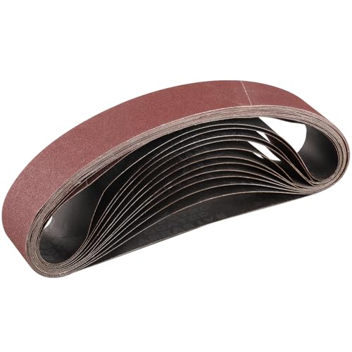 STEBRUAM Sanding Belt 50 x 686 mm,12PCS 100 Grit