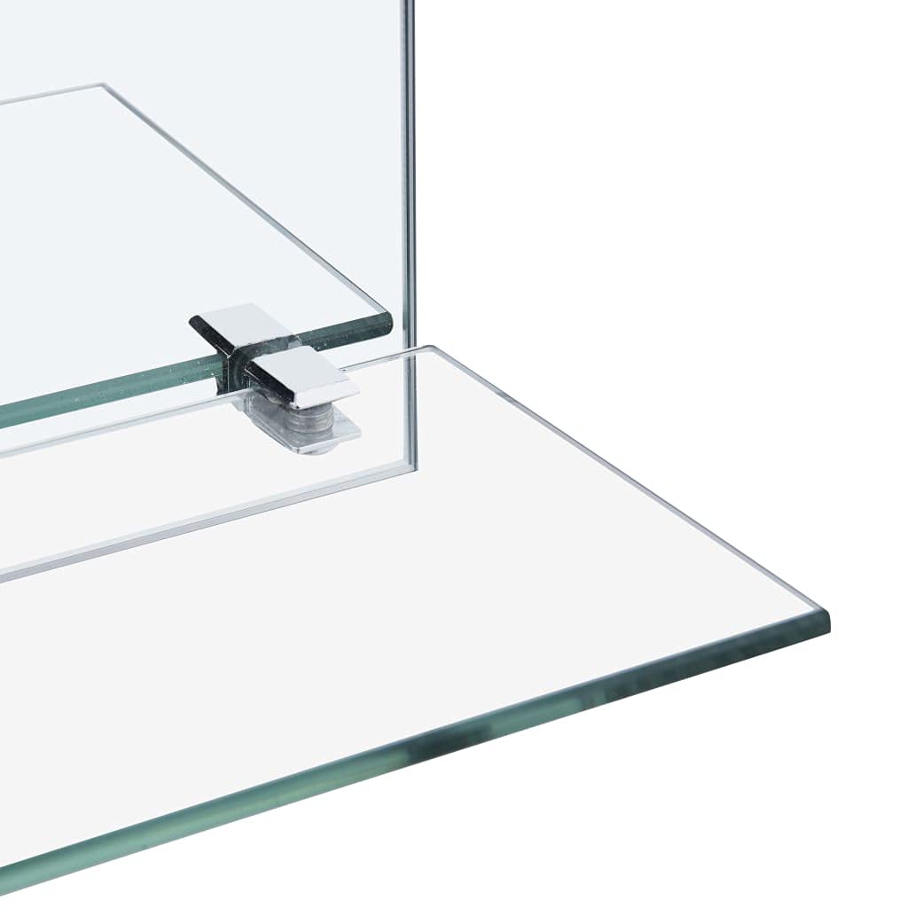 Espejo de pared moderno con estantería, 30 x 50 cm, vidrio templado, muebles de baño decorativos para baño, sala de estar, dormitorio, fácil montaje en la pared