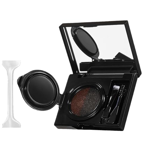 Kit de paleta de cejas, polvo de cejas impermeable y crema delineadora de ojos, kit de escultura de polvo de cejas, paleta de contorno de cejas, maquillaje profesional de ojos con cepillo de doble