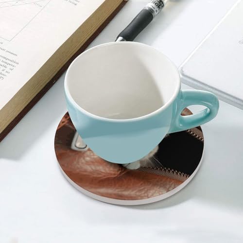 Dessous de verre céramique pour décoration de table chat