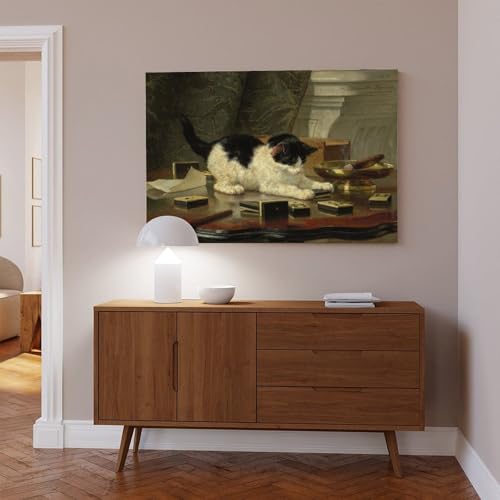 Toile décoration murale Henriette Ronner Knip pour masquer mur vide - 6
