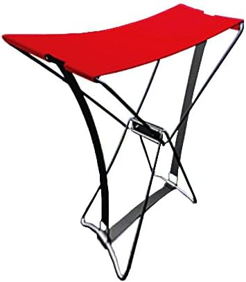 3CERA The Amazing Pocket Chair Mini Folding Camping Pocket Beach Chair Fishing Stool x 2pack (red)
