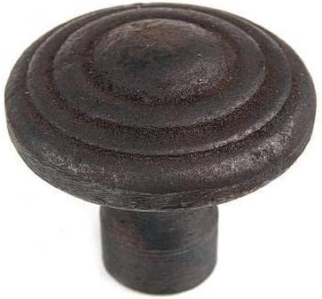 VAN DYKE'S RESTORERSRustic Iron Ringed Cabinet Knob, Oil Blackened