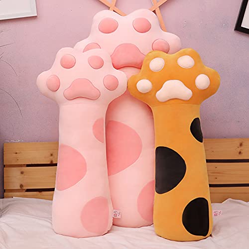 Juguete de Peluche de Pata de Gato Creativa Linda muñeca de Gato Almohada para Dormir Cojín de Confort Decoración de la habitación para niñas/Parejas Rosa 100cm
