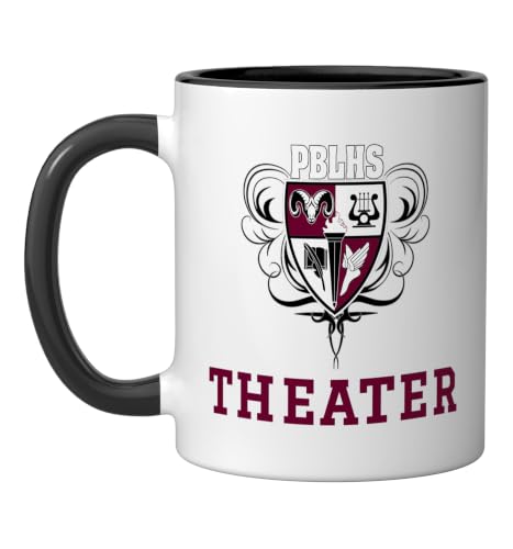 Palm Beach Lakes High School Trojans Theater Ceramic Mug, Bl
