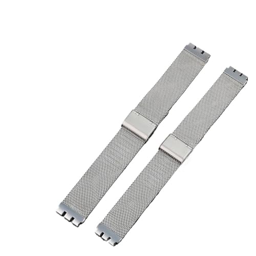 Correa de reloj metal Milan para Swatch Irony pulsera cómoda de oficina a cenas 2