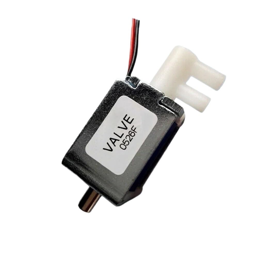1PCS DC 6V 12V 24V 2-position 3-way Air Valve 4mm Port Mini Micro Electric Solenoid Valve Exhaust Switch Air Gas Valve(DC 12V)