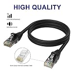 Adoreen Cat 6 Ethernet Cable 2 Ft-3 Pack,High Speed Short Patch Cables Network Cables, Soft Flexible Cat6 RJ45 LAN Internet Cable Cord Faster Than Cat 5e 5 Cable+15 Ties-Black+White+Blue - Image 3