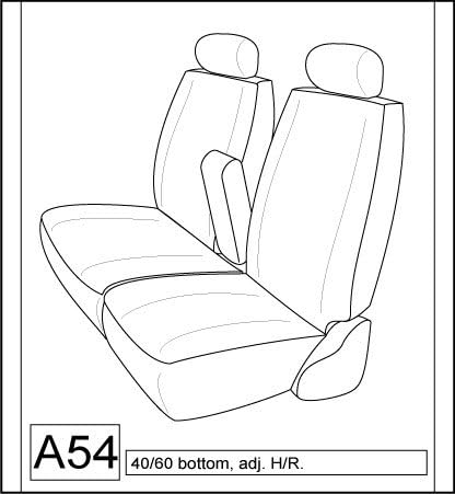 Durafit Seat Covers, Made to fit 2005-2006 Tundra 40/60 Bench Dark Gray Twill Automotive Fabric