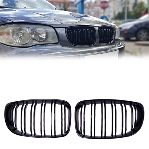 Parrilla delantera de riñón para BMW de doble línea: rejilla de reemplazo coche 2007-2011 E88 E87