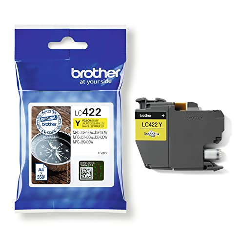 Brother LC-422Y-INK CARTIDE pour MFC-J5340DW, MFC-J5345DW, MFC-J5740DW, MFC-J6540DW, MFC-J6540DW, MFC-J6940DW