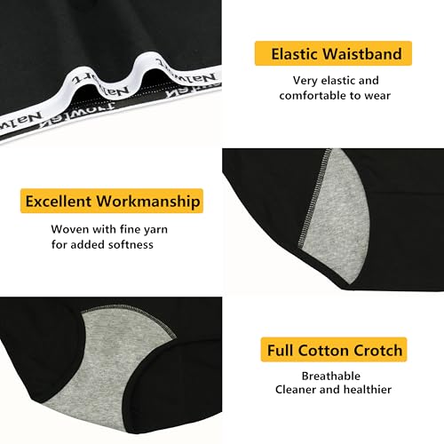 Nalwort Teen Girls Period Underwear Menstrual Period Panties Leak-Proof Cotton Protective Briefs Pack of 64
