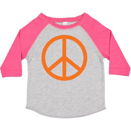 inktastic Funky Orange Peace Sign Toddler T-Shirt