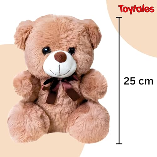 Image of TOYTALES Soft Toy Combo Pack Teddy Bear & Bunny Plush Stuffed Animals for Kids, Huggable Cuddly Soft Toys for Girls & Boys, Birthday & Baby Gift Set (Pack of 2)
