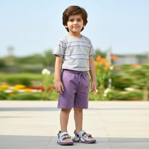 Image of GLJ Kids Comfort Clogs Sandals for Boy and Girl, 1 to 14 Years, Two-Strap Design, Easy to Wear Slip On, Dust and Waterproof, 1100