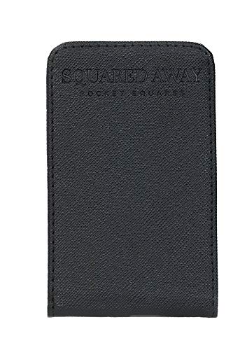 Squared Away: Men's Pocket Square Holder & Innovative Pocket Square Sleeve, Black, 7