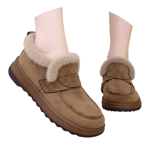Bottines à bout rond WWricotta avec semelle plate pour un confort thermique optimal